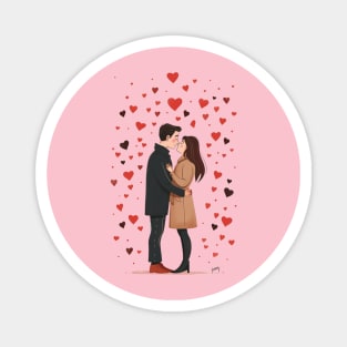 Valentine Romantic couple love birds Magnet